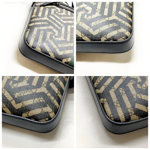 Gucci Shoulder Bag Black PVC 810-080725 - Picture 6 of 13